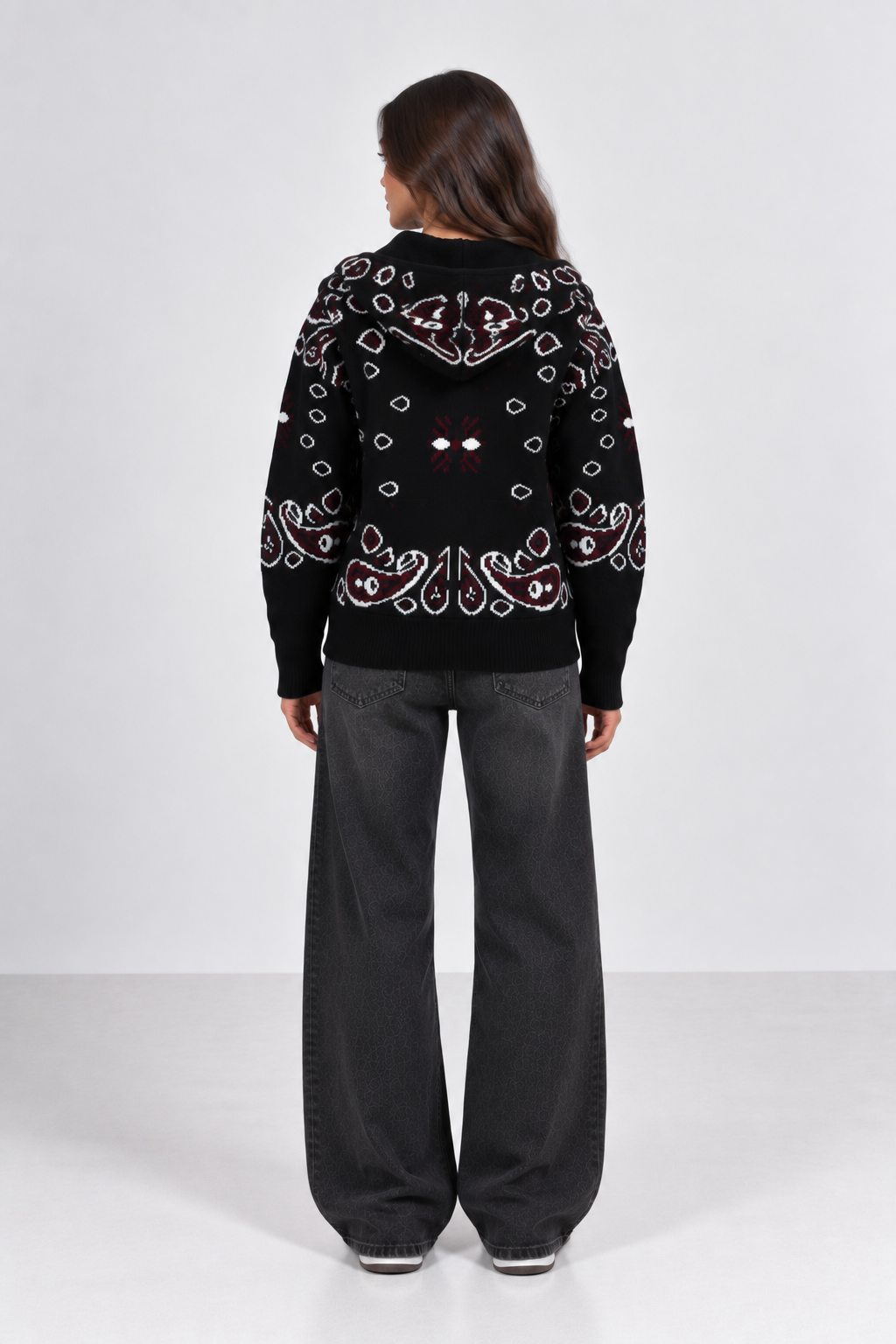 Aria Paisley Knit Jacket