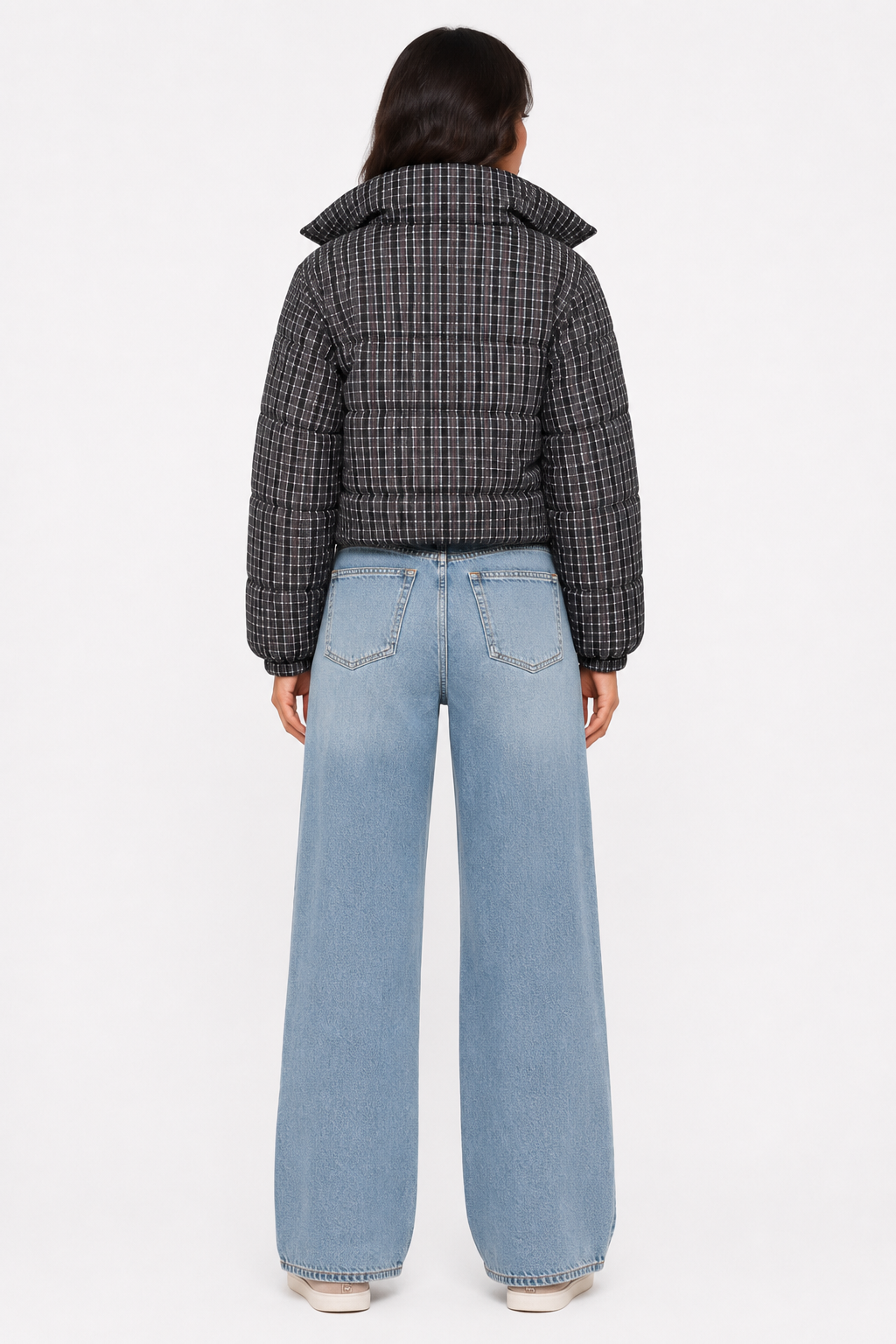 Maris Check Puffer Jacket