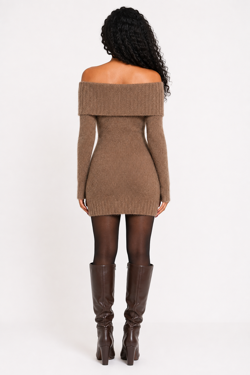 Romy Off-Shoulder Knit Dress