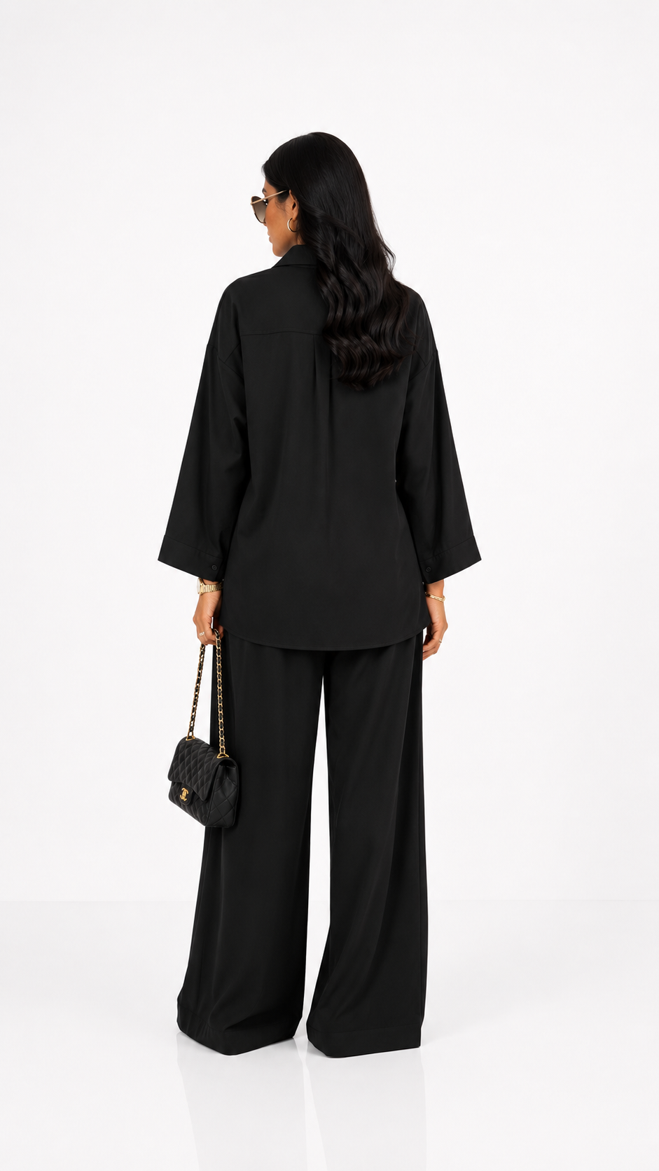 Lyra Black Two Piece Lounge Set
