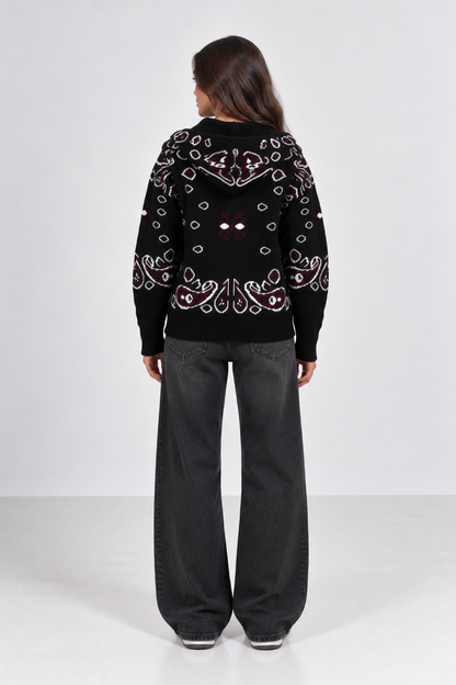 Aria Paisley Knit Jacket