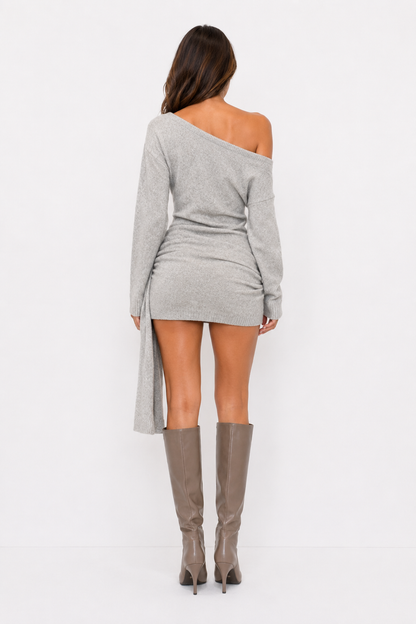 Elise Draped Knit Dress