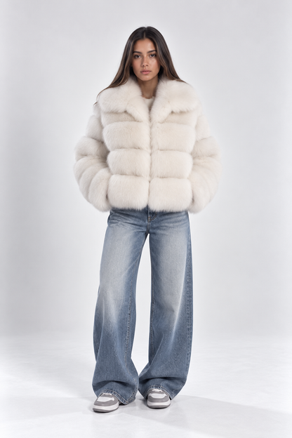 Kaia Snow Faux Fur Jacket