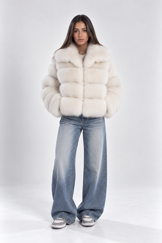 Kaia Snow Faux Fur Jacket