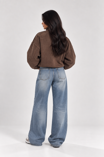 Noura Suede Bomber Jacket