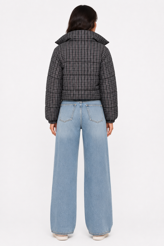 Maris Check Puffer Jacket