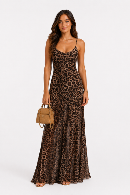 Mira Leopard Dress