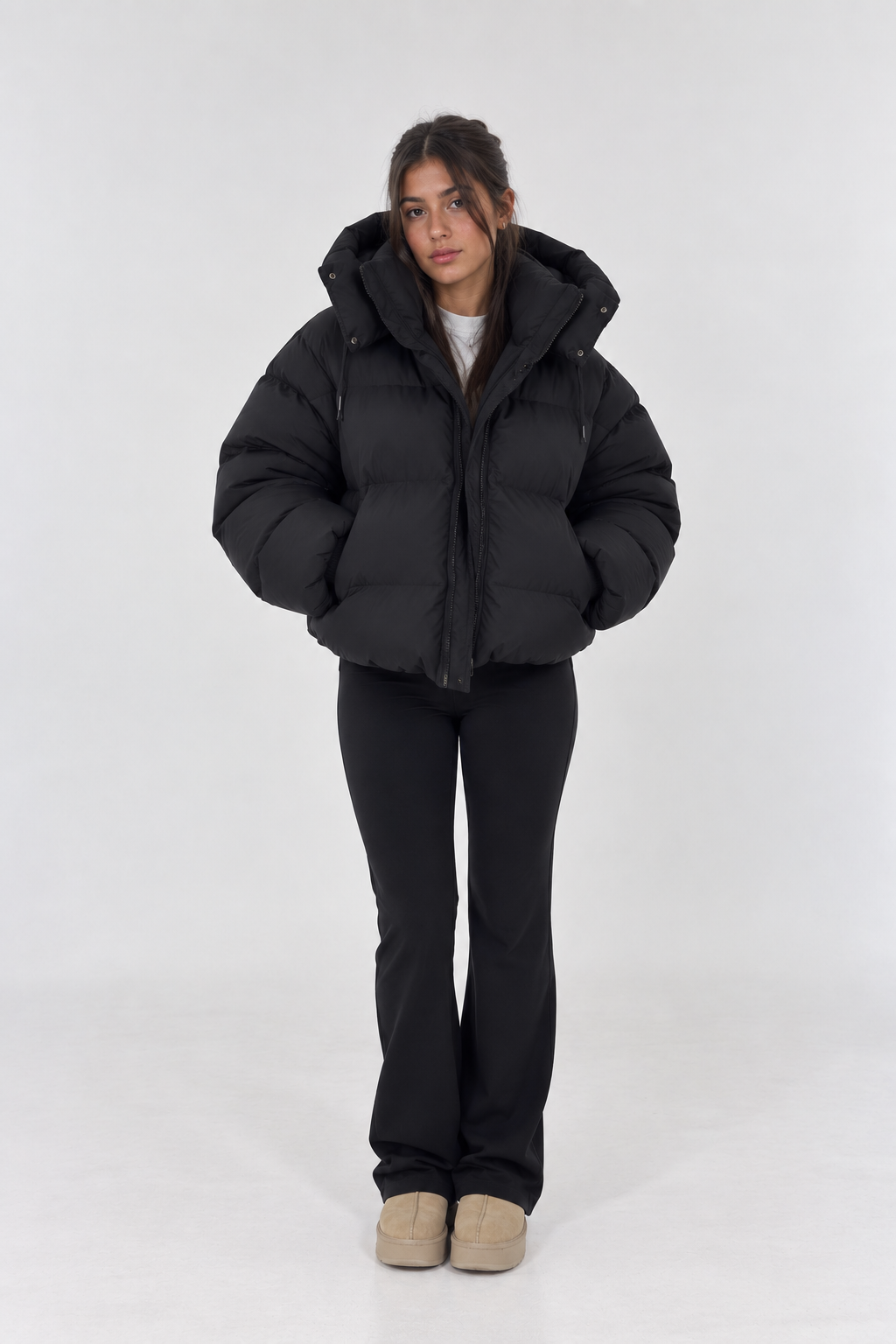Selma Amaya Black Puffer Jacket