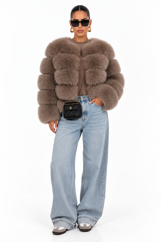 Nola Mocha Cloud Fur Jacket