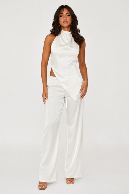 Elina Satin Two-Piece Set