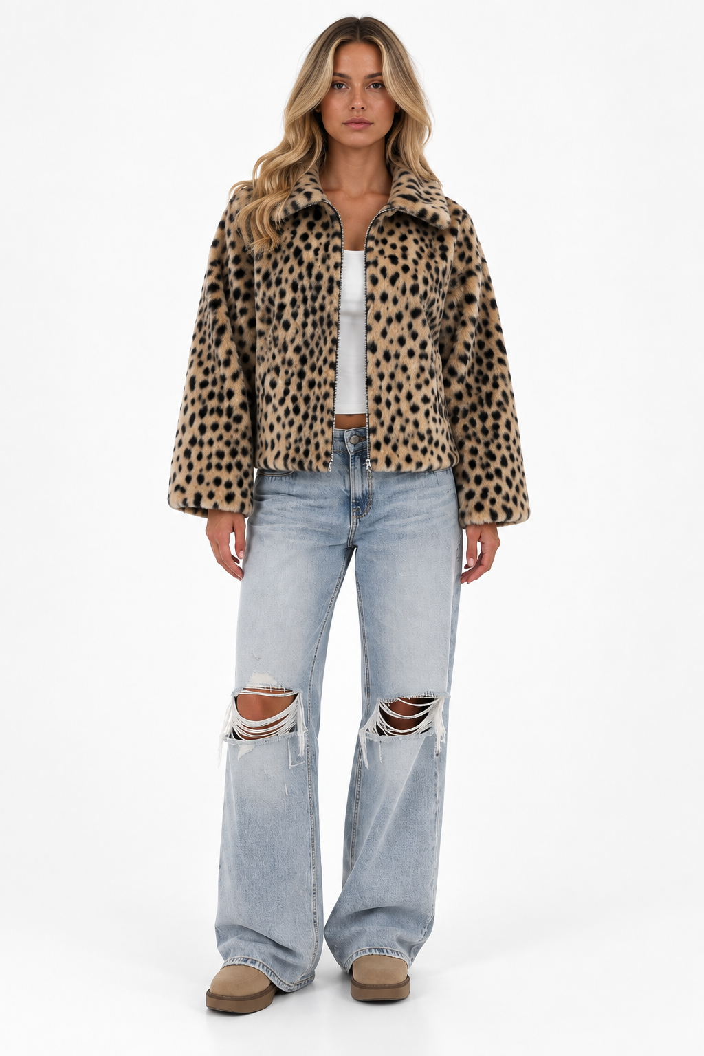 Sora Luxe Leopard Jacket