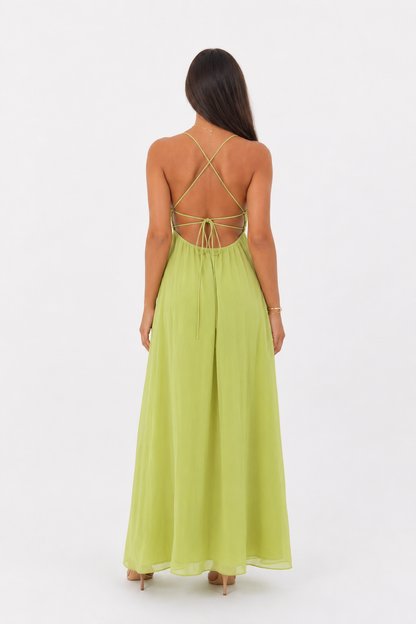 Ayla Open Back Maxi Dress