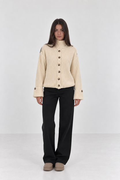 Elina Button Knit