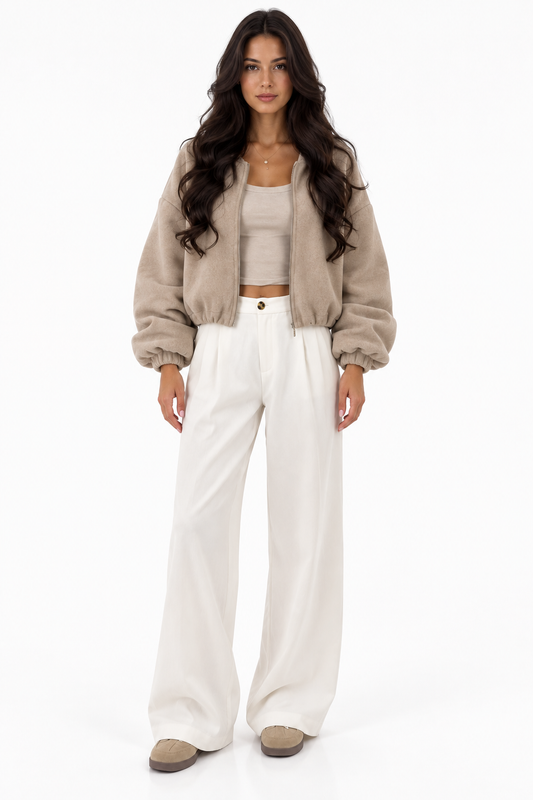 Malia Suede Bomber Jacket