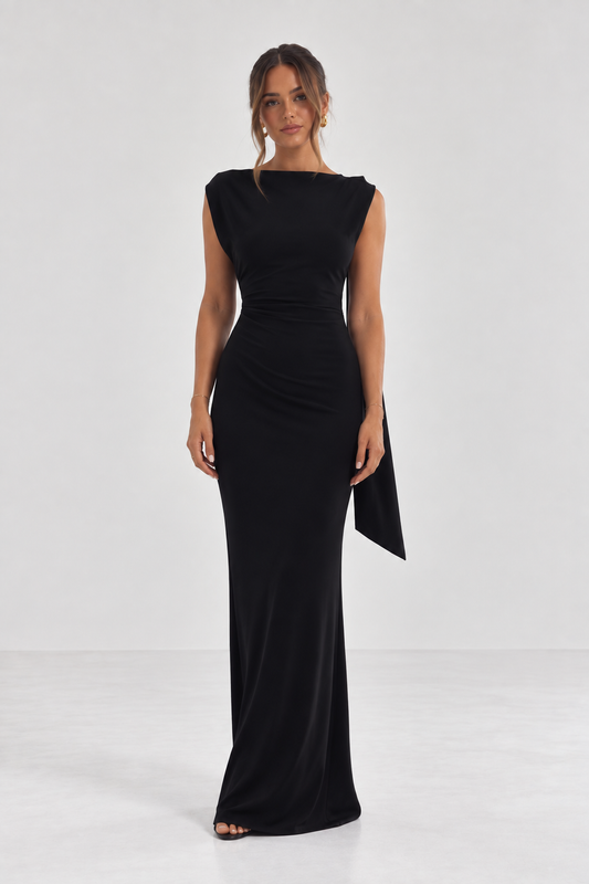 Eleni Open Back Midi Dress