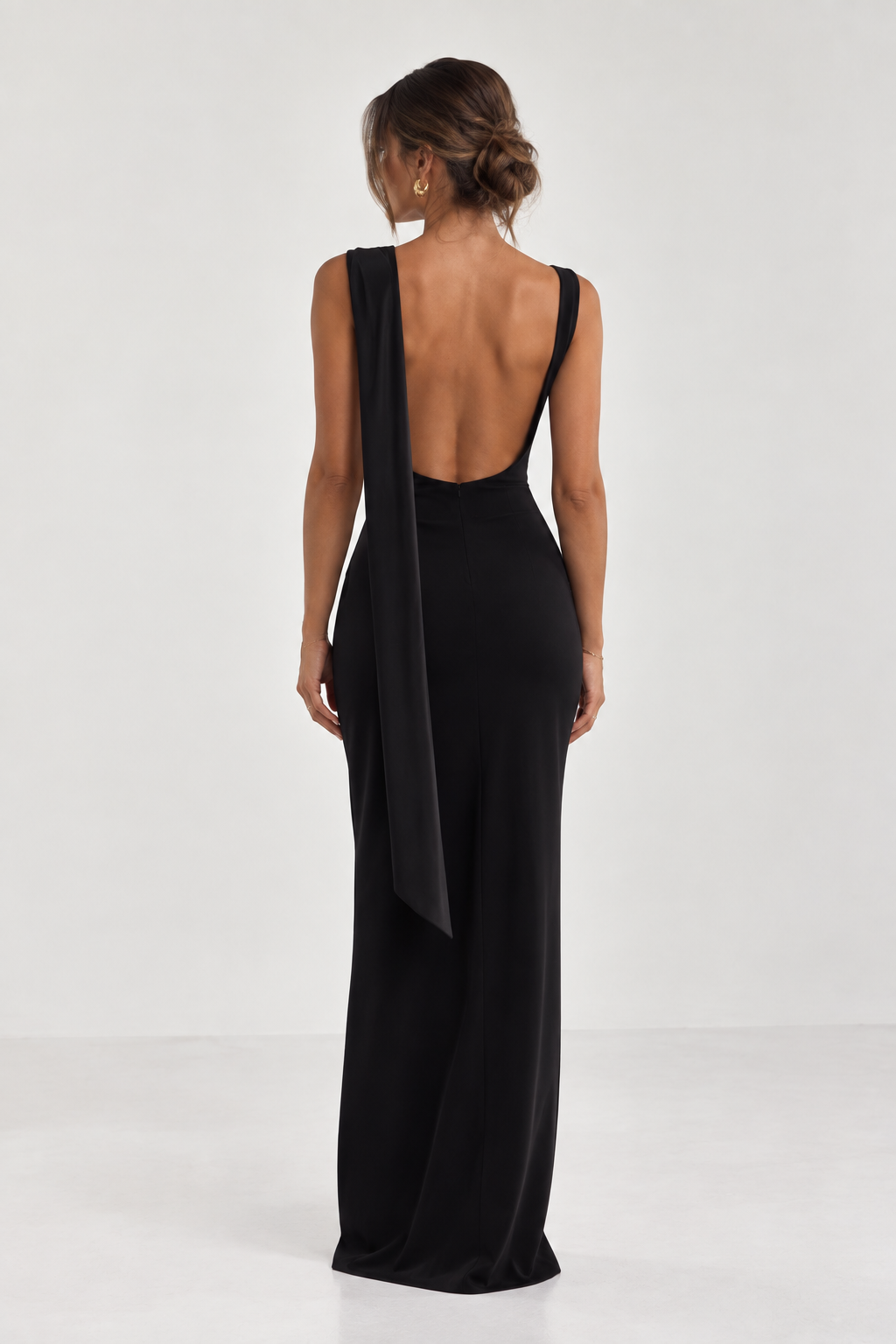 Eleni Open Back Midi Dress