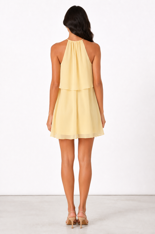 Esme Yellow Mini Dress