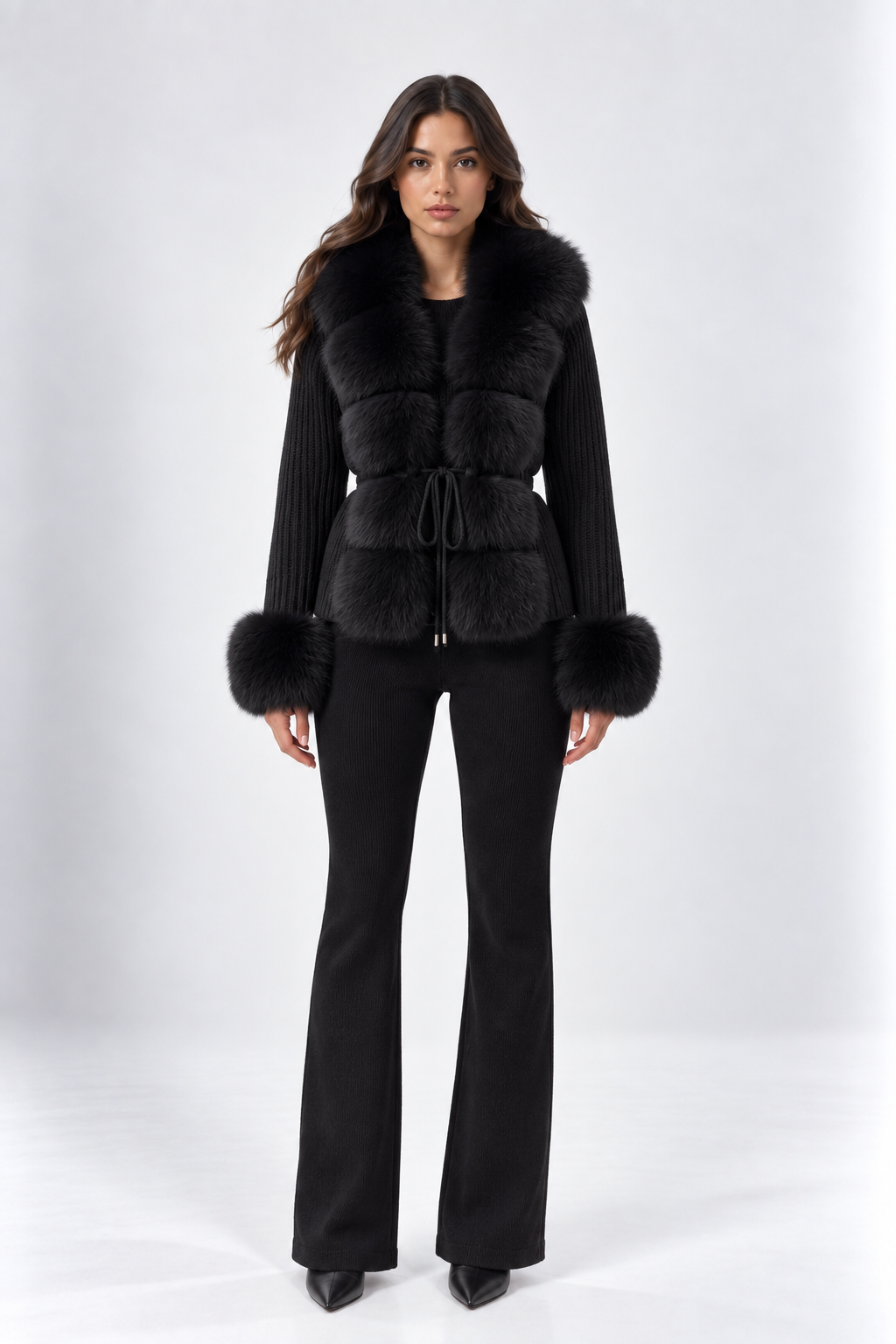 Leonie Fur Trim Cardigan