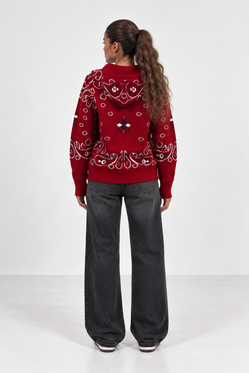 Aria Paisley Knit Jacket