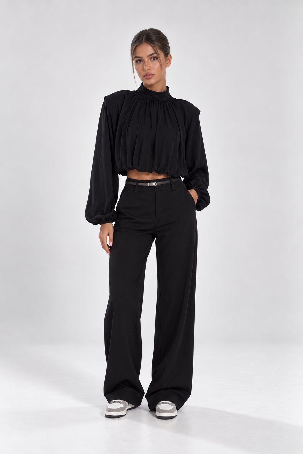 Samira High Neck Blouse