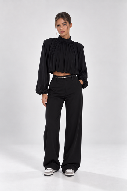 Samira High Neck Blouse