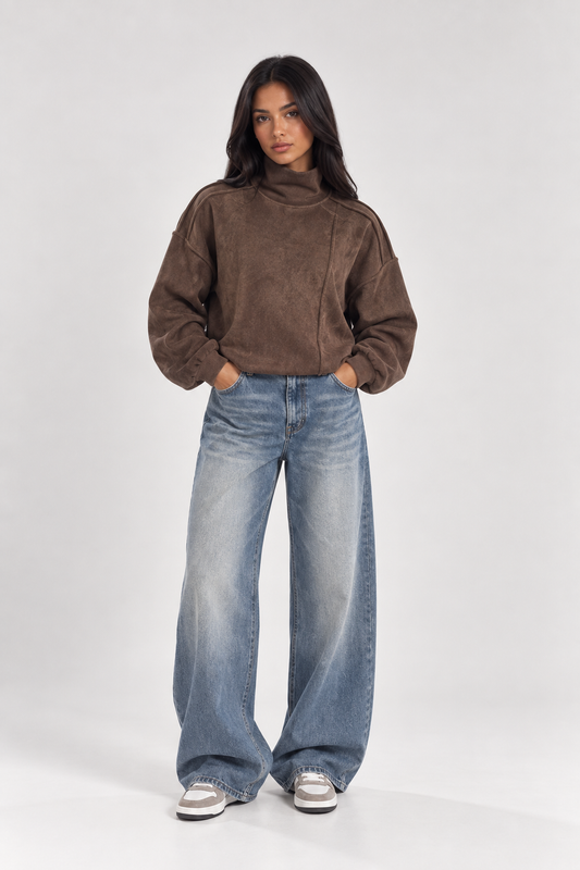 Noura Suede Bomber Jacket