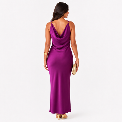 Celia Satin Maxi Dress