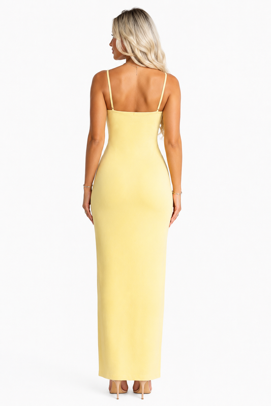 Romy Elegant Yellow Summer Dress