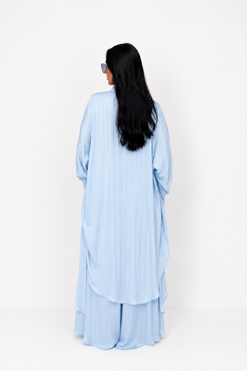 Aurea Baby Blue Oversized Two Piece Set