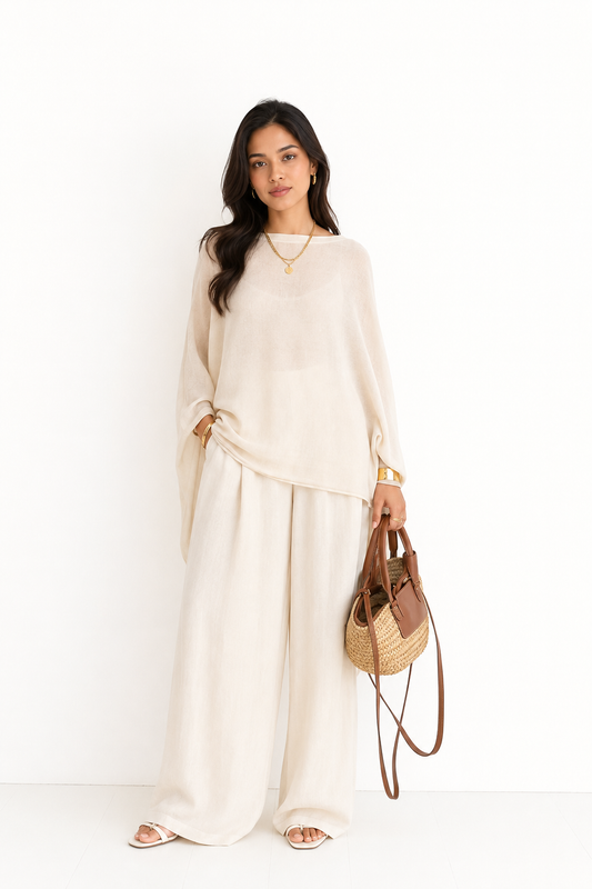 Maris Ivory Oversized Two Piece Set