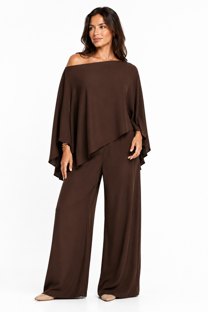 Vela Chocolate Brown Relaxed Co-Ord Set