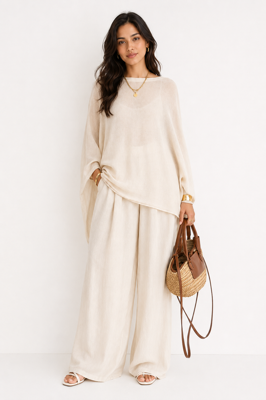 Maris Ivory Oversized Two Piece Set