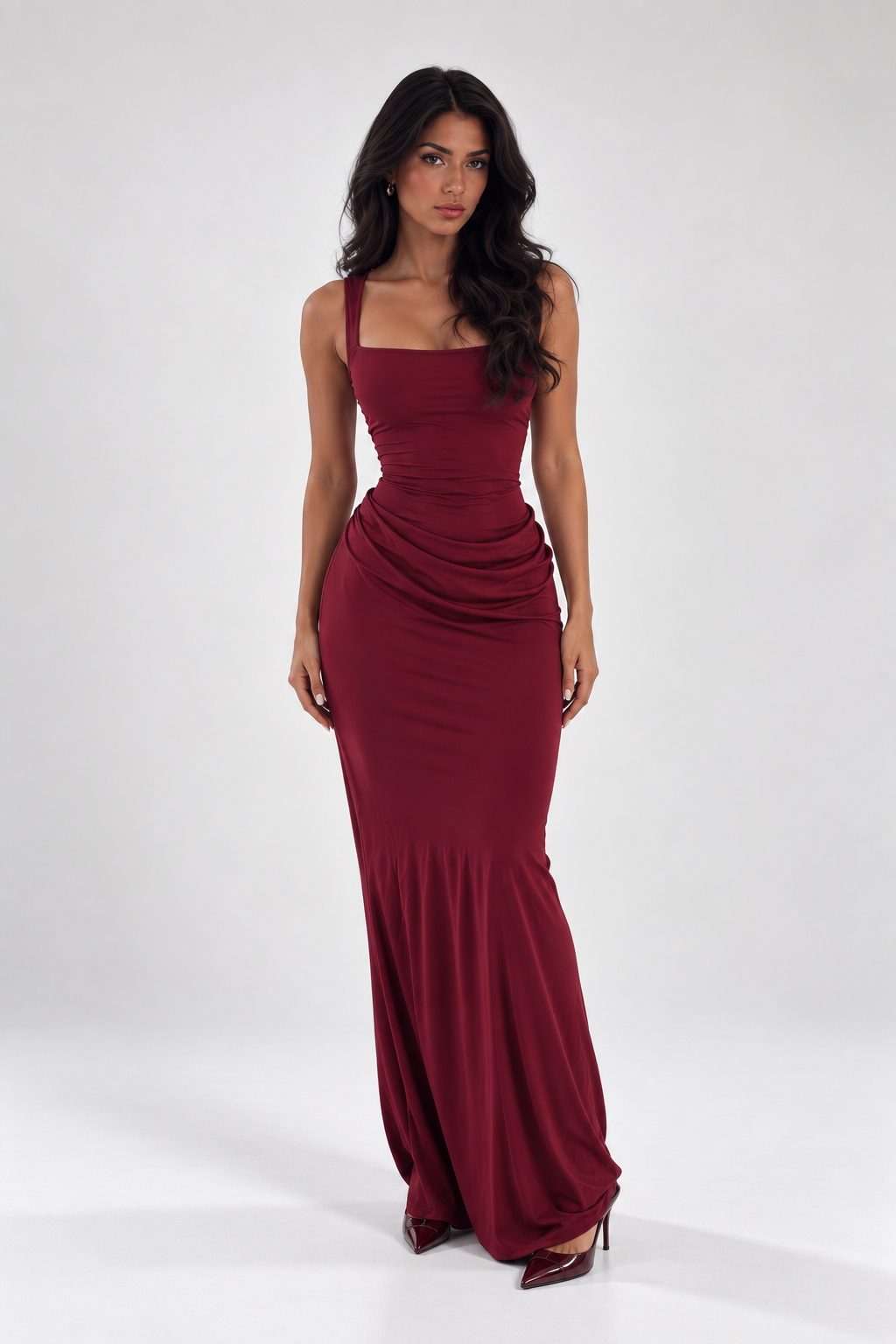 Elodie Ruched Maxi Dress