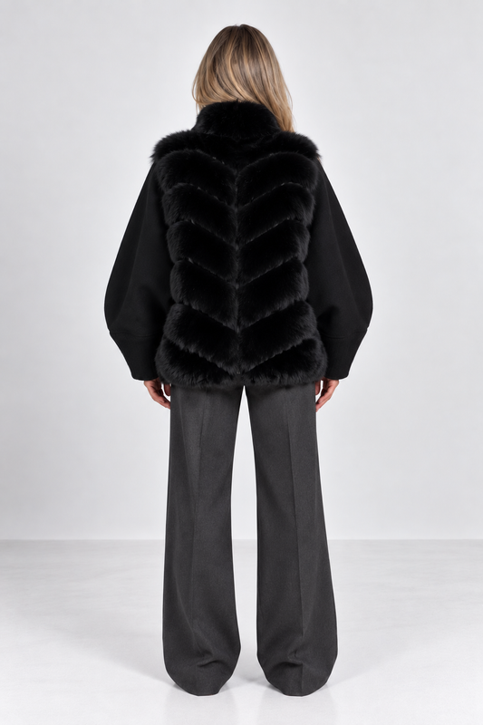 Naya Fur Bomber Jacket