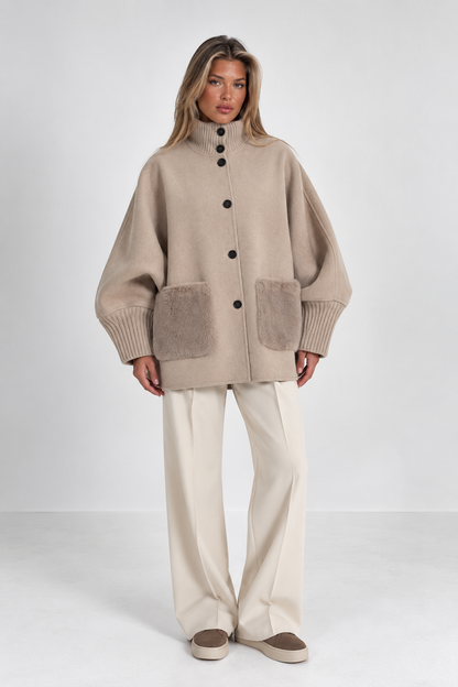 Ilyana Knit Cape Jacket
