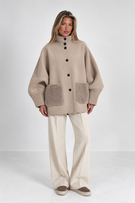 Ilyana Knit Cape Jacket