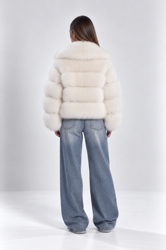 Kaia Snow Faux Fur Jacket