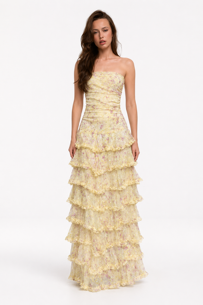 Kaia Floral Ruffle Dress
