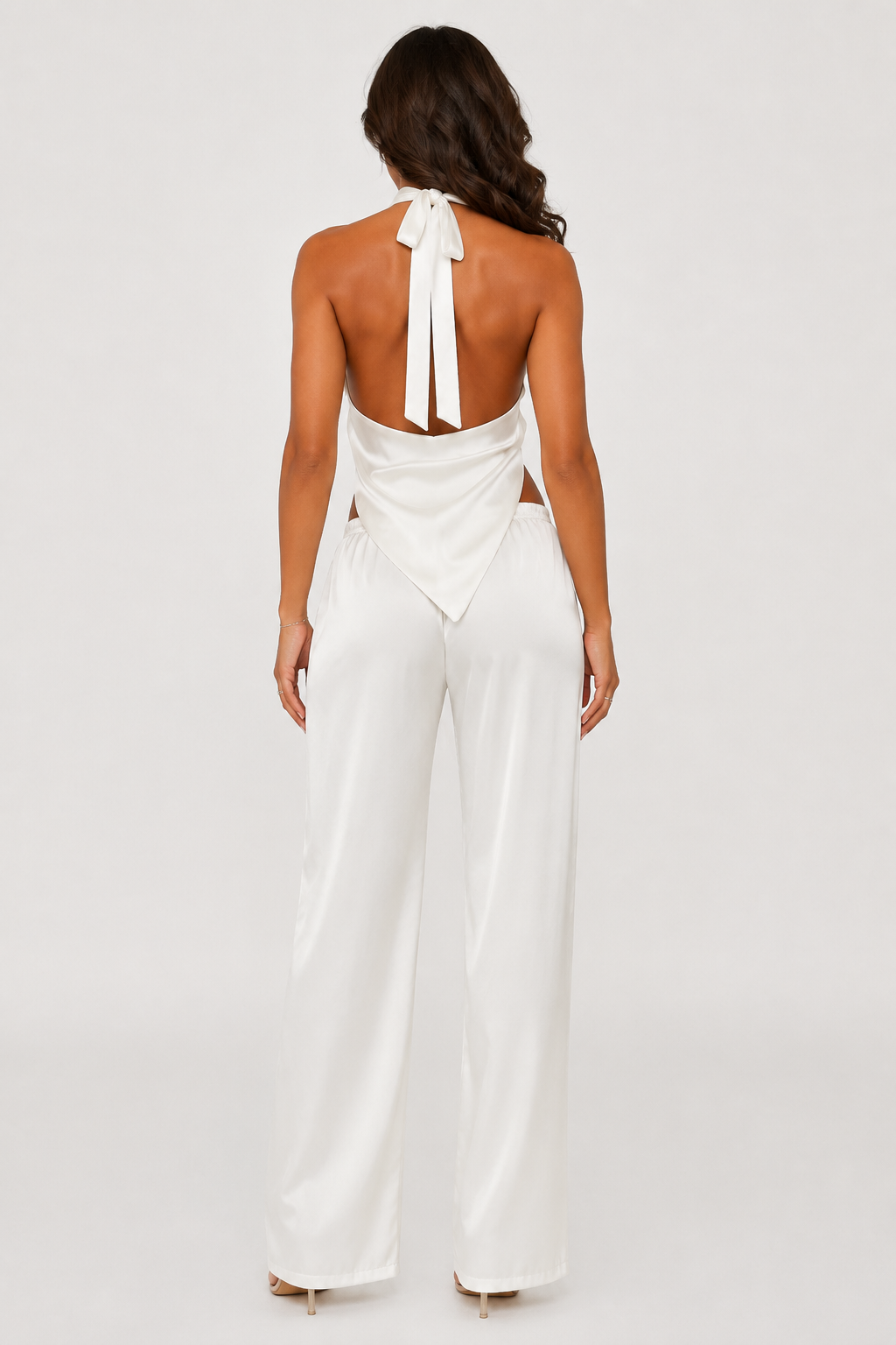 Elina Satin Two-Piece Set