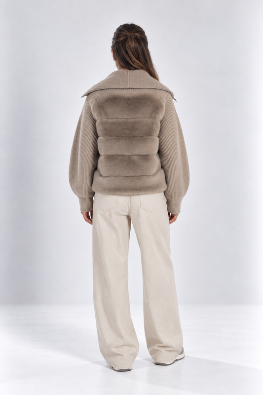 Alina Knit Fur Jacket