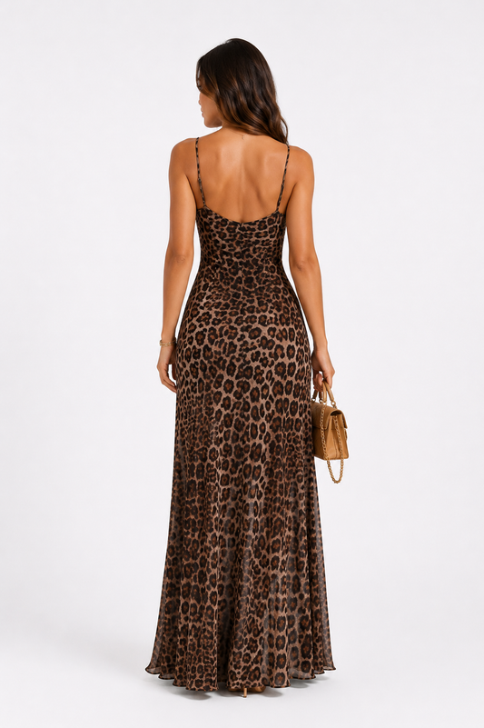 Mira Leopard Dress