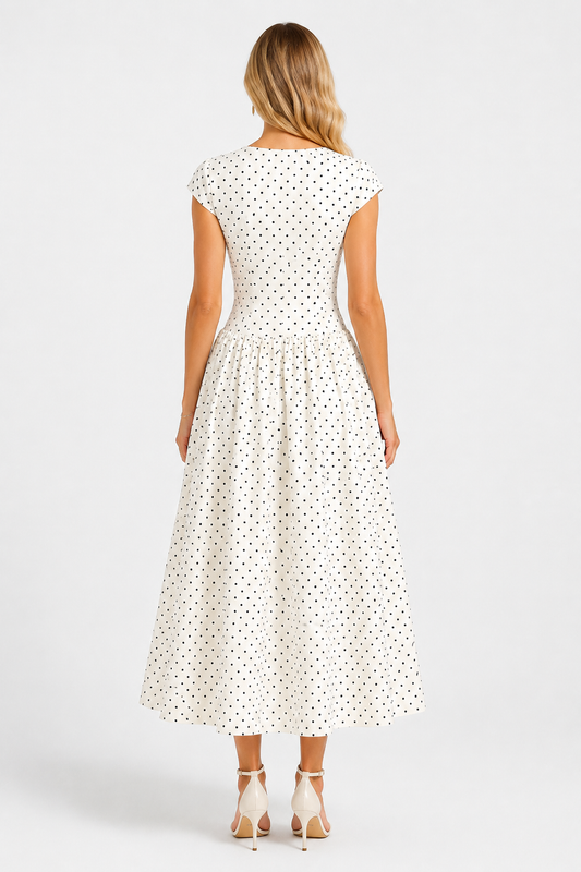 Aurelie Riviera Polka Dot Dress
